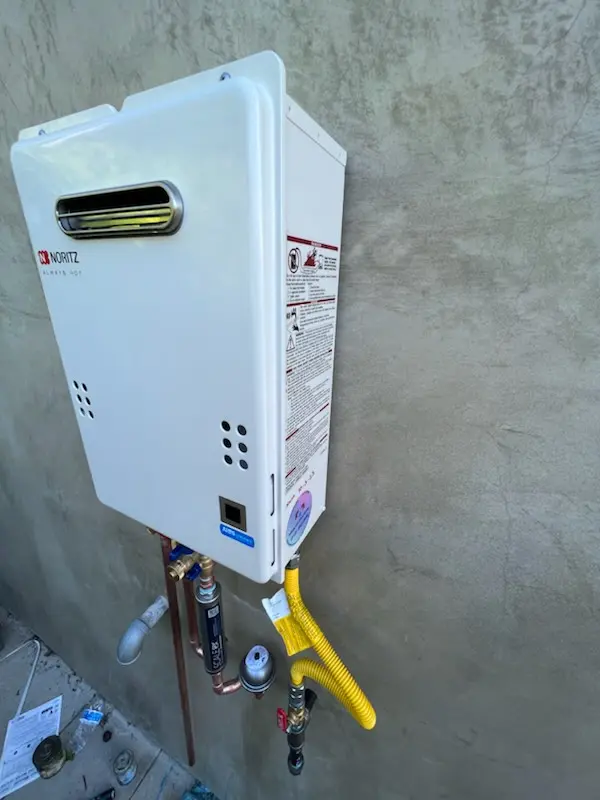 Tankless water heater installation for Skyway homes